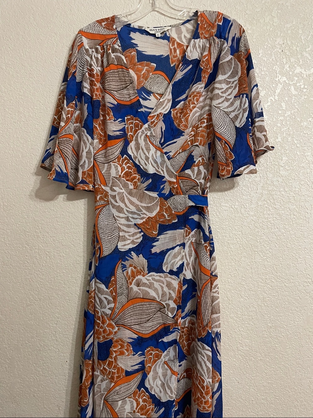 BRAVE SOUL LONDON Floral Wrap Dress